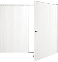 Doorking Vertical Side Hinged Garage Door. 